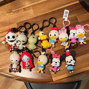 Disney Character Keychains Set